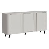 Credenza beige 150x42x70h cm 3 ante - Loreo