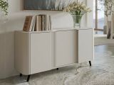 Credenza beige 150x42x70h cm 3 ante - Loreo