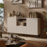 Credenza beige 150x42x82h cm 2 ante e 1 cassetto - Malo