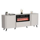 Credenza beige 190x40x68h cm 3 ante - Briano