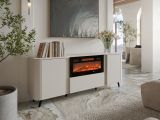 Credenza beige 190x40x68h cm 3 ante - Briano