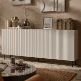 Credenza beige 200x42x82h cm 4 ante - Corana