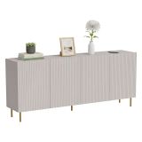 Credenza beige 200x42x82h cm 4 ante - Londa