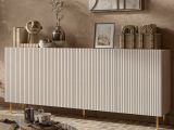 Credenza beige 200x42x82h cm 4 ante - Londa