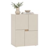 Credenza Beige Cashmere un Ripiano 2 Vani 60x42x84h cm, Apertura Battente - Lerinito