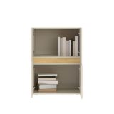 Credenza Beige Cashmere un Ripiano 2 Vani 60x42x84h cm, Apertura Battente - Lerinito