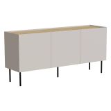 Credenza beige e rovere 150x40x70h cm 3 ante - Verrone