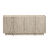Credenza Beige Marmo 4 Ripiani 4 Ante 180x45x80h cm, 8 Vani - Nolona
