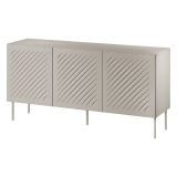 Credenza Beige un Ripiano 3 Vani 150.5x42x75h cm, 3 Ante - Stilo