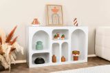 Credenza Bellatrix, Buffet da soggiorno, Madia da salotto, Dispensa moderna da cucina, Bianco, 120x37h74 cm