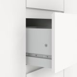Credenza bianca 119x40x83h cm 2 ante e 3 cassetti - Zumpano