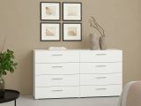 Credenza bianca 140x40x81h cm 8 cassetti - Phethai