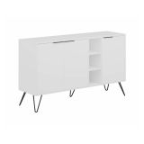 Credenza bianca 142x35x83h cm 3 ante - Alin