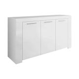 Credenza bianca 144x42x80h cm 3 ante - Amaculi