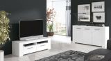 Credenza bianca 144x42x80h cm 3 ante - Amaculi