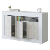 Credenza bianca 144x42x87h cm 3 ante - Ilizia
