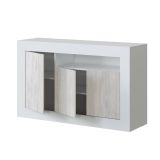 Credenza bianca 144x42x87h cm 3 ante - Ilizia