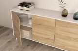 Credenza bianca 154x41x75h cm 3 ante - Acrolorum