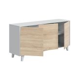 Credenza bianca 154x41x75h cm 3 ante - Acrolorum