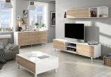 Credenza bianca 154x41x75h cm 3 ante - Acrolorum