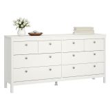 Credenza bianca 159x38x79h cm 8 cassetti - Kovsova