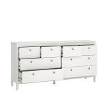 Credenza bianca 159x38x79h cm 8 cassetti - Kovsova