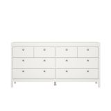 Credenza bianca 159x38x79h cm 8 cassetti - Kovsova