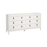Credenza bianca 159x38x79h cm 8 cassetti - Wendy