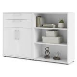 Credenza bianca 178x40x113h cm 2 ante e 2 cassetti - Albinea