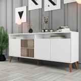 Credenza bianca 180x35x78h cm 4 ante - Benjamin