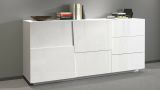 Credenza bianca 180x44x86h cm 2 ante e 3 cassetti - Avelignese