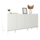 Credenza bianca 180x45x80h cm 4 ante - Paine