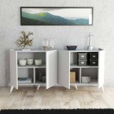 Credenza bianca 180x45x80h cm 4 ante - Paine