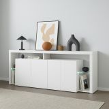 Credenza bianca 200x40x80h cm 3 ante - Andaleiv