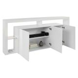 Credenza bianca 200x40x80h cm 3 ante - Andaleiv