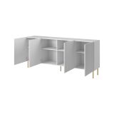 Credenza bianca 200x42x82h cm 4 ante - Londa