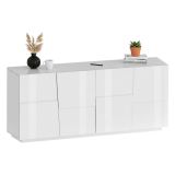 Credenza bianca 200x44x86h cm 4 ante - Arda