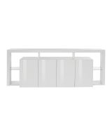 Credenza bianca 220x40x80h cm 4 ante - Atak