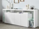 Credenza bianca 220x40x80h cm 4 ante - Atak