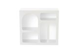 Credenza bianca 80x35x74h cm 4 vani - Arsenio
