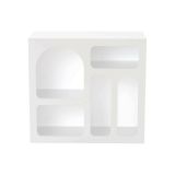 Credenza bianca 80x35x74h cm 4 vani - Arsenio