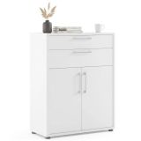 Credenza bianca 89x40x113h cm 2 ante e 2 cassetti - Agra