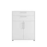 Credenza bianca 89x40x113h cm 2 ante e 2 cassetti - Agra