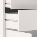 Credenza bianca 89x40x113h cm 2 ante e 2 cassetti - Agra