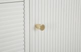 Credenza bianca e marrone 117x37x90h cm 2 ante e 4 cassetti - Acute