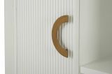 Credenza bianca e marrone 121x41x90h cm 2 ante - Ferrule