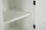 Credenza bianca e marrone 79x48x67h cm 2 ante - Kolinsky