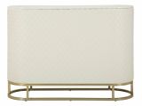 Credenza bianca e oro 120x40x85h cm 2 ante e 4 cassetti - Grotte