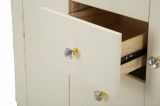 Credenza bianca e oro 120x40x85h cm 2 ante e 4 cassetti - Grotte