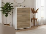 Credenza bianca e quercia 89x40x113h cm 4 cassetti - Anghiari